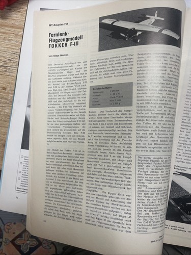 Bauplan für motorflugzeug - für,