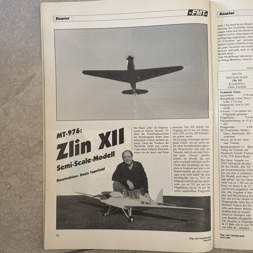 Bauplan für motorflugzeug - für,