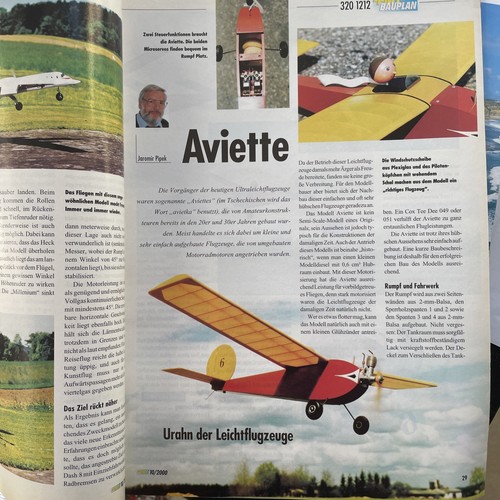 Bauplan für motorflugzeug - bauplan,