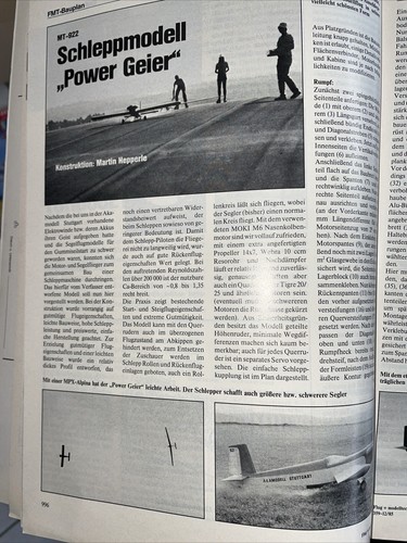 Bauplan für motorflugzeug - bauplan,