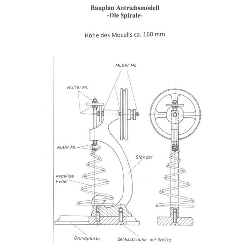 Bauplan antriebsmodell spirale - bauplan,