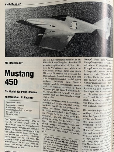Bauplan für motorflugzeug - bauplan,