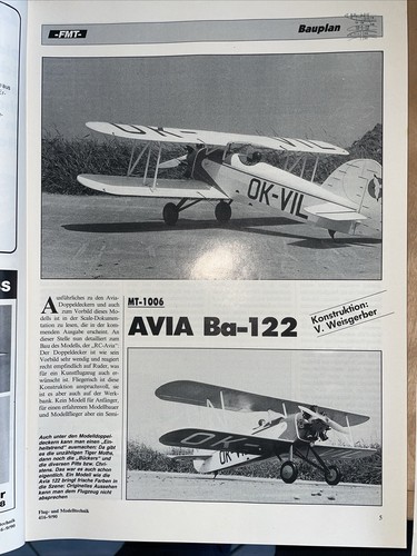 Bauplan für motorflugzeug - bauplan,