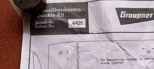 Modellbauplan 209 graupner - modellbauplan,
