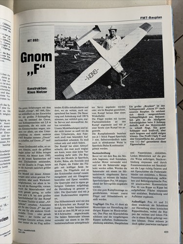 Bauplan für motorflugzeug - bauplan,