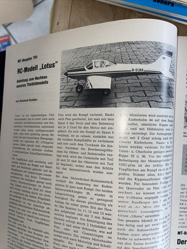 Bauplan für motorflugzeug - bauplan,